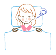 眠れない女性